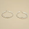 silver earrings