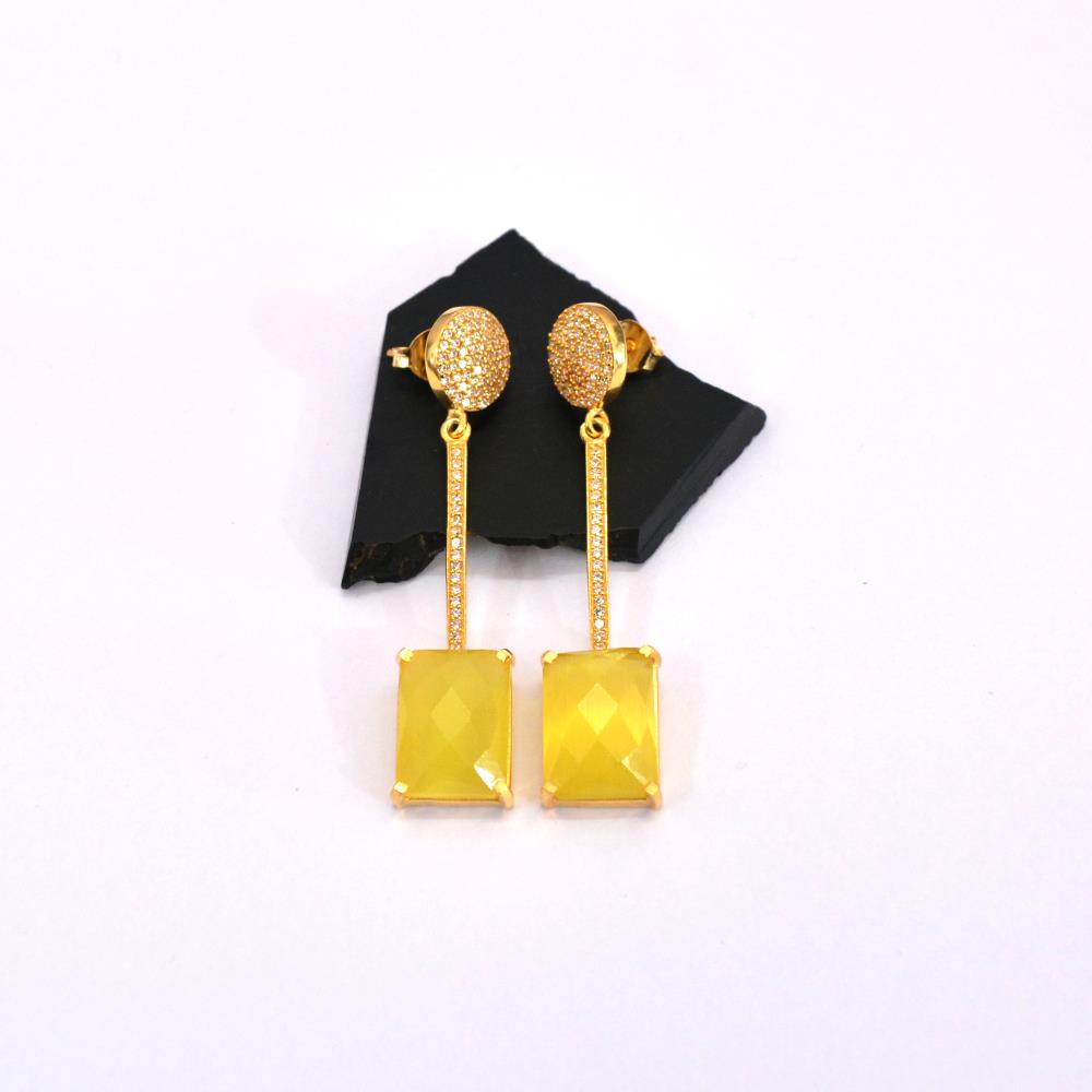  Yellow Monalisa Earrings