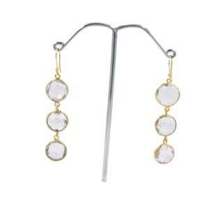crystal gemstone earring natural irregular stone hook drop dangle earrings personalized nature handmade earrings