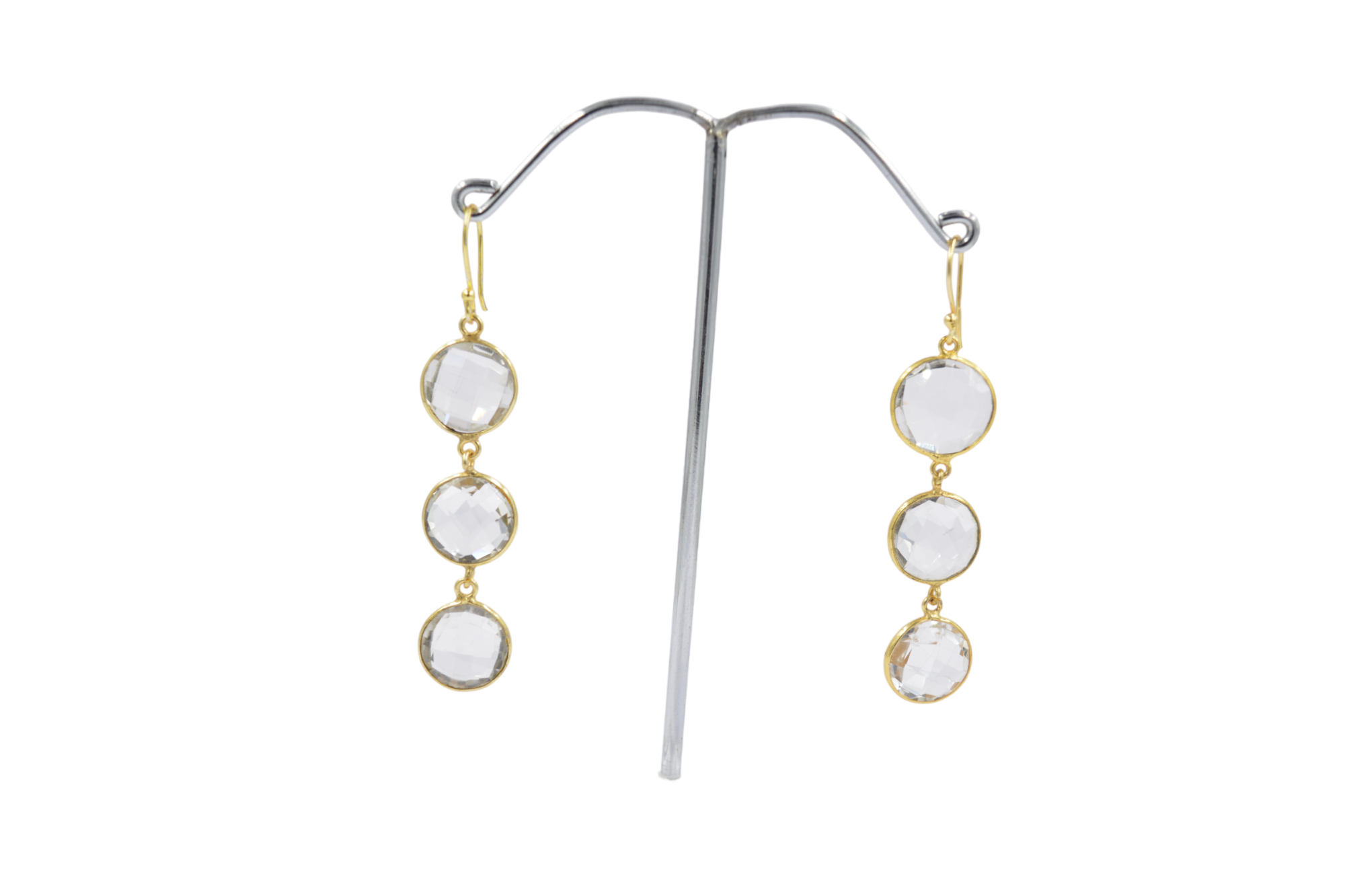 crystal gemstone earring natural irregular stone hook drop dangle earrings personalized nature handmade earrings