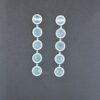 Hot Style Customized Gemstone Blue monalisa With Cz Stone 925 sterling silver Excellent Quality Drop And Dangle Earrings