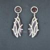 Classic 925 Sterling Silver Purple Monalisa With cz Drop And Dangle Earrings Dainty Statement Earrings Jewelry Making For Woman