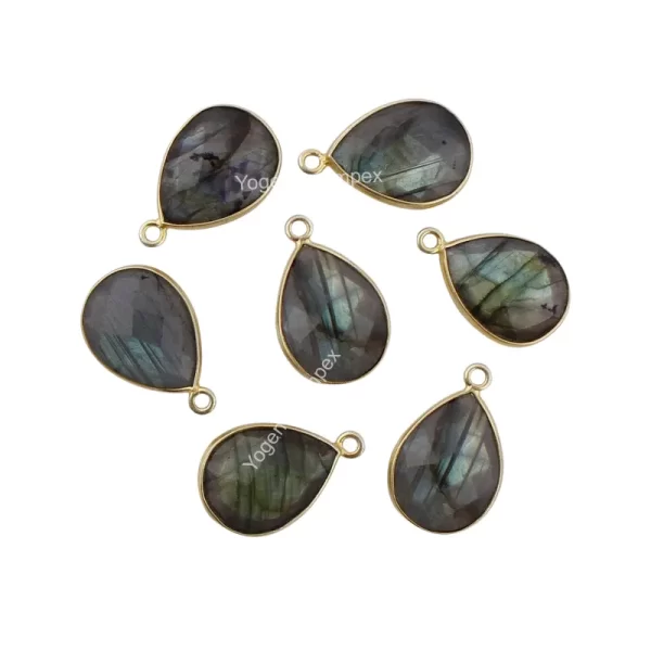 Vintage Natural Labradorite Gemstone 925 Sterling Silver Drop Pendant Necklace Pendant Jewelry For Wholesale Suppliers