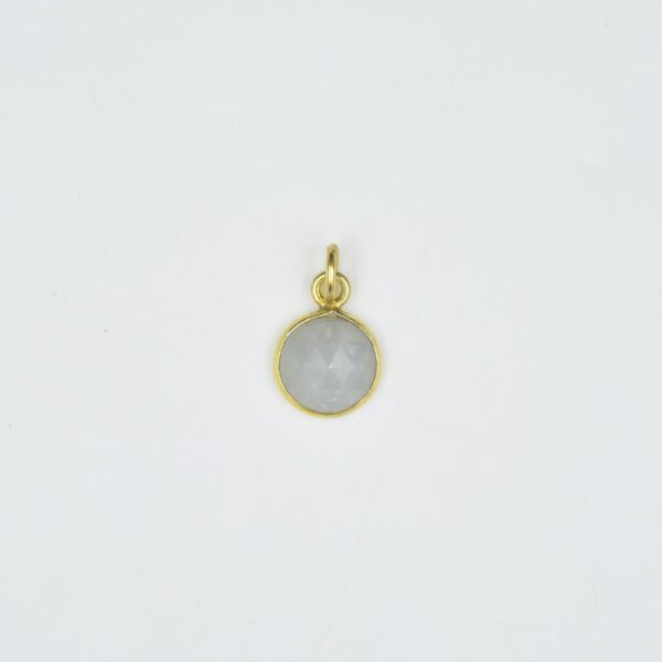 925 solid Sterling Silver Gray sapphire Gemstone Pendant Handmade Jewelry Semiprecious Natural Healing Stone Pendant For Women