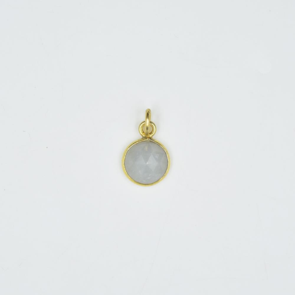 925 solid Sterling Silver Gray sapphire Gemstone Pendant Handmade Jewelry Semiprecious Natural Healing Stone Pendant For Women