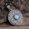 "Natural Rainbow Moonstone Gemstone Pendant 925 Sterling Silver, Handmade Bezel White Gemstone Pendant For Wholesale Suppliers "