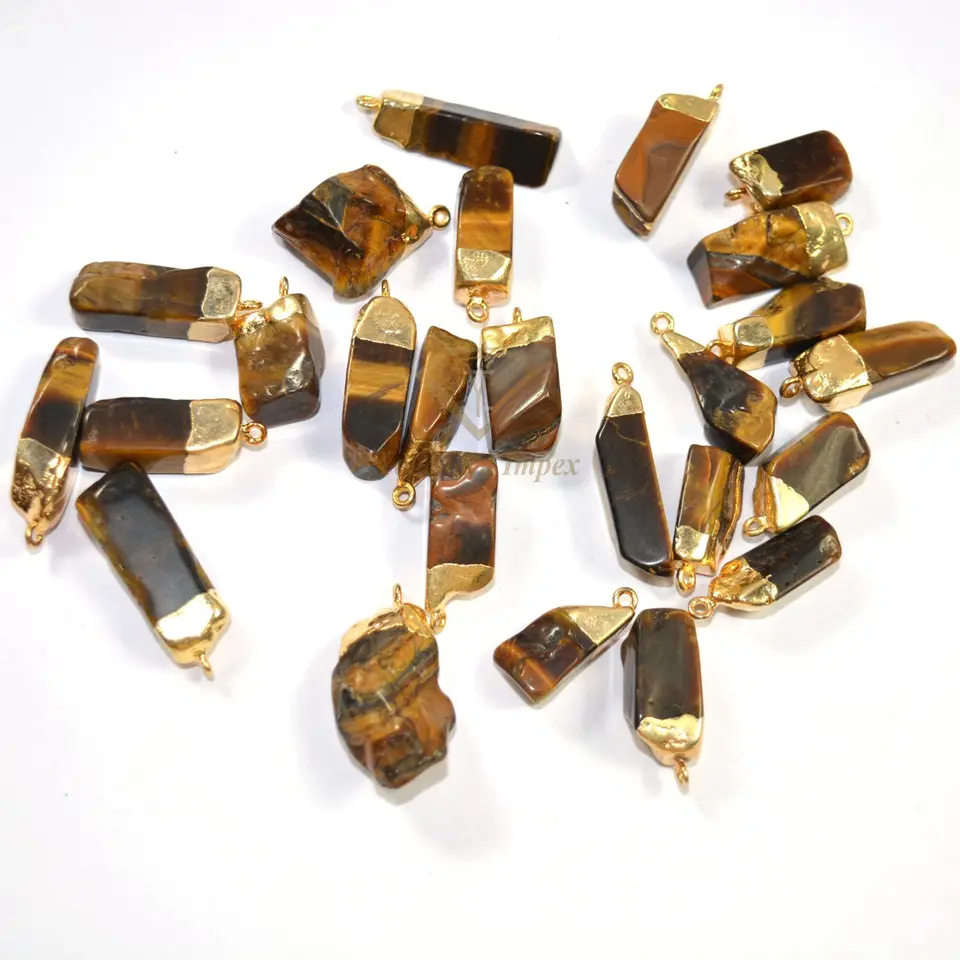 Hot Selling Necklace Handmade Weave Tiger Eye Stone Round Bead Natural Crystal Stone Pendant Necklace high quality gemstone