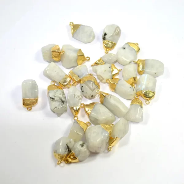 rainbow moonstone Gemstone 925 sterling silver Pendant925 Sterling Silver gold Plated high quality rainbow moonstone Jewelry