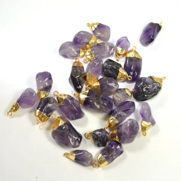 amethyst Gemstone 925 sterling silver Pendant925 Sterling Silver gold Plated With high quality amethyst Jewelry Buyers