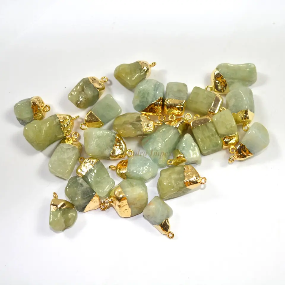 aquamarine Gemstone 925 sterling silver Pendant925 Sterling Silver gold Plated With high quality aquamarine Jewelry Buyers