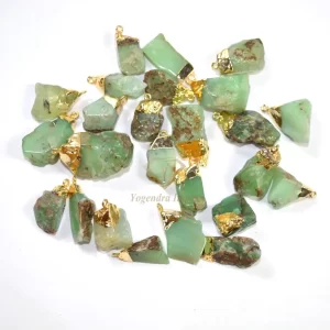 Chrysoprase Gemstone Pendant, 925 Sterling Silver irregular shapeShape Pendant Jewelry For Wholesale Suppliers and wholesale