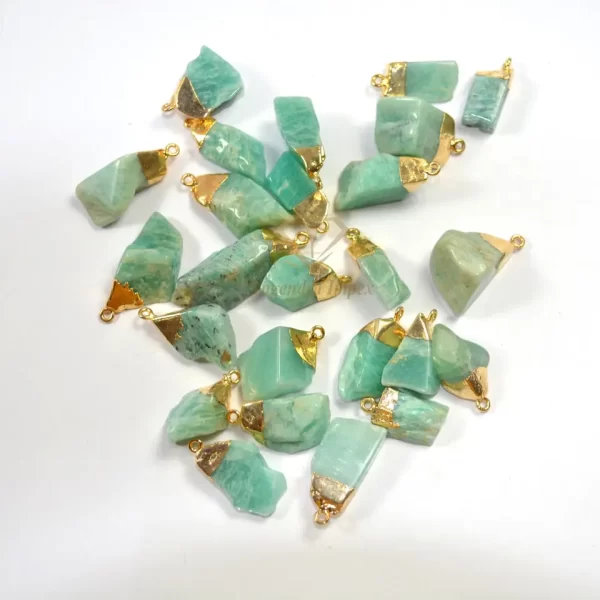 amazonite Gemstone 925 sterling silver Pendant925 Sterling Silver gold Plated With high quality amazonite Jewelry Buyers