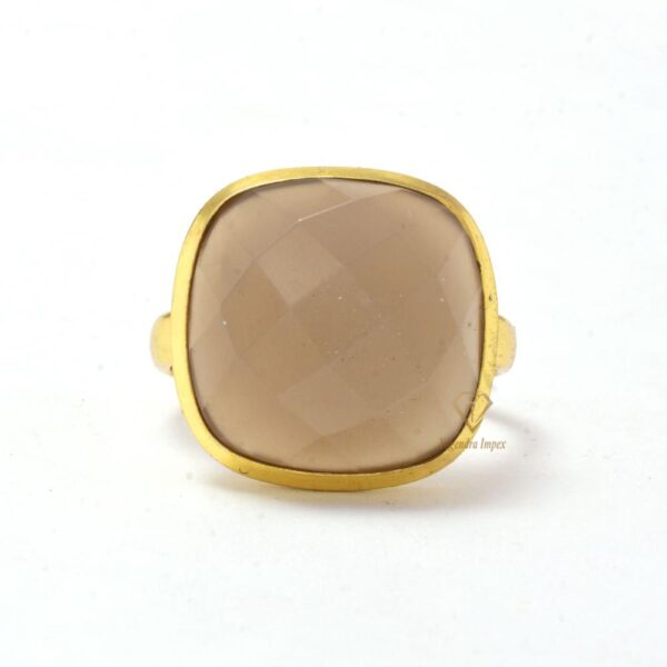 Gorgeous Gray Moonstone Gemstone Ring 925 Sterling Silver Handmade Pink Gemstone Delicate Ring For Wholesale Suppliers