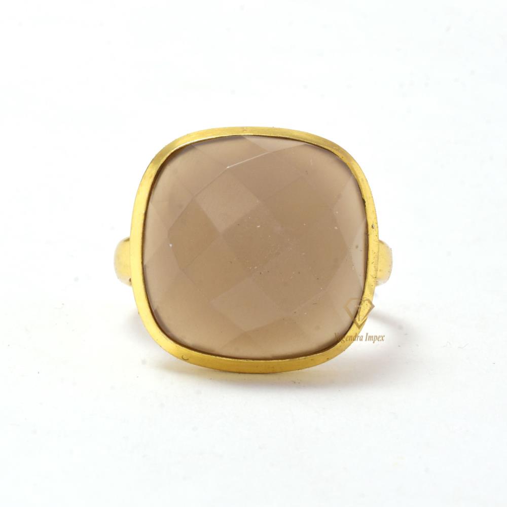 Gorgeous Gray Moonstone Gemstone Ring 925 Sterling Silver Handmade Pink Gemstone Delicate Ring For Wholesale Suppliers