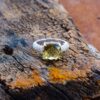 Elegant Natural Olive Quartz Gemstone Ring 925 Sterling Silver, Handmade Green Quartz Ring For Manufacturer & Suppliers