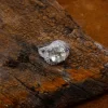 Natural Green Amethyst Gemstone 925 Sterling Silver Prong Ring White Rhodium Plated Anniversary Ring For Wholesale Suppliers