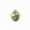 Natural Purple Oyster Copper Gemstone 925 Sterling Silver Ring Handmade Pear Shape Designer Jewelry Manufacturer & Suppliers