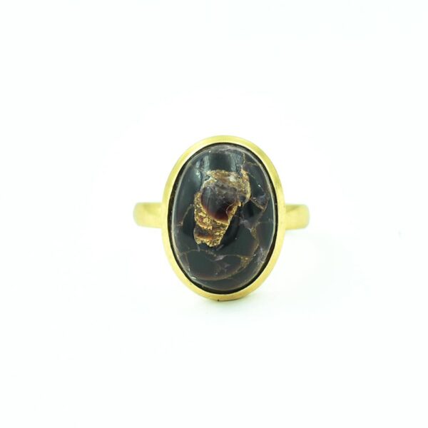 Handmade Natural 3A+ Black Shell Gemstone 925 Sterling Silver Ring Oval Shape Designer Jewelry For Wholesale Suppliers