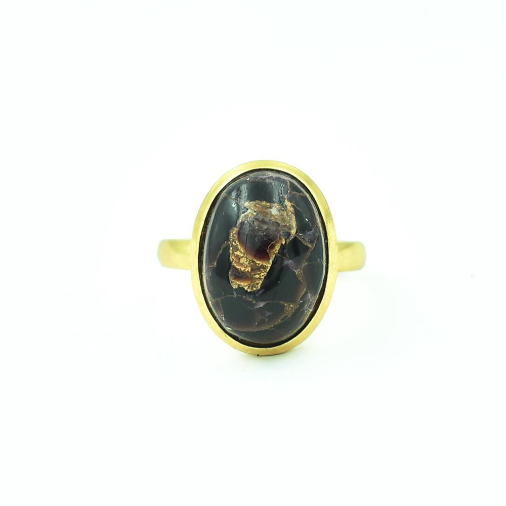 Handmade Natural 3A+ Black Shell Gemstone 925 Sterling Silver Ring Oval Shape Designer Jewelry For Wholesale Suppliers