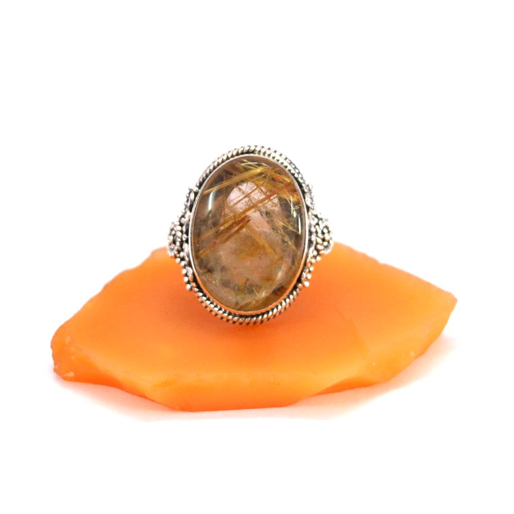 Golden Rutile Ring