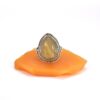 Golden Rutile Cabochon Ring