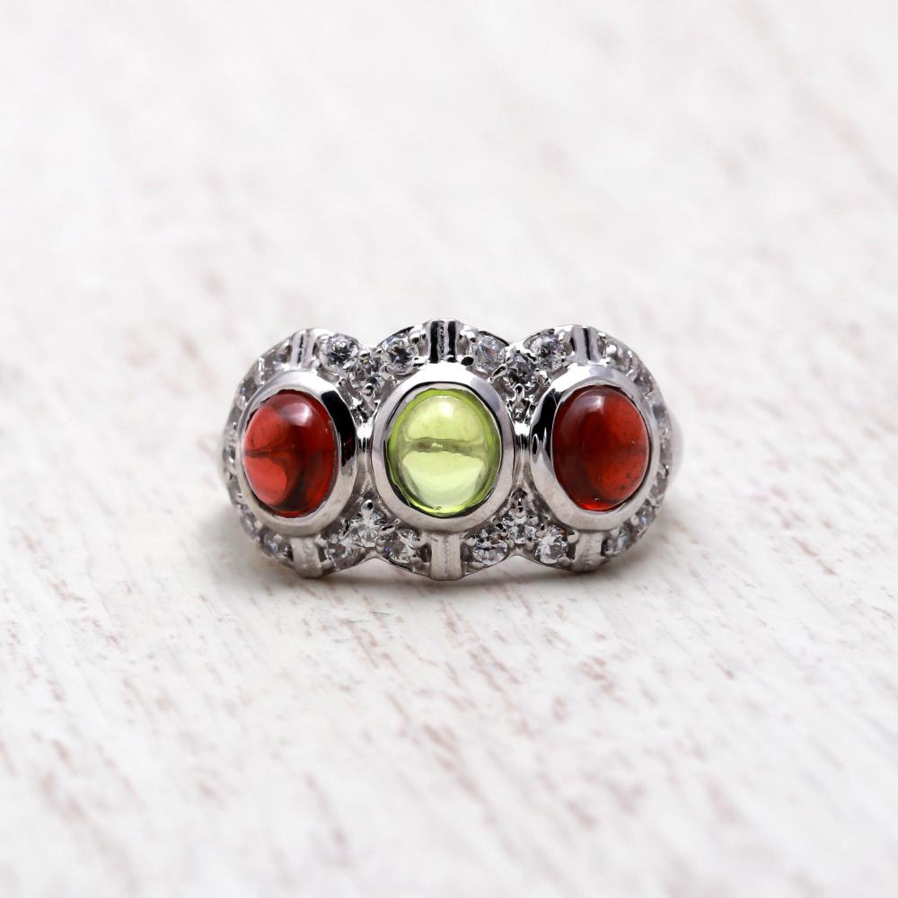 Peridot & Garnet