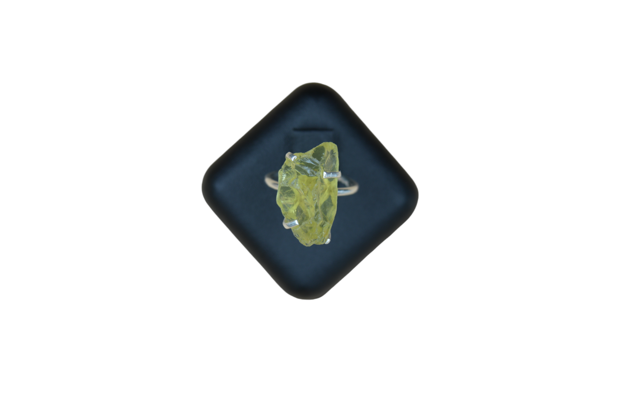 Natural peridot Gemstone Ring-protective Stone-handmade Ring-925 Sterling Silver-party Wear Ring-Rough Shape-wholesale Ring