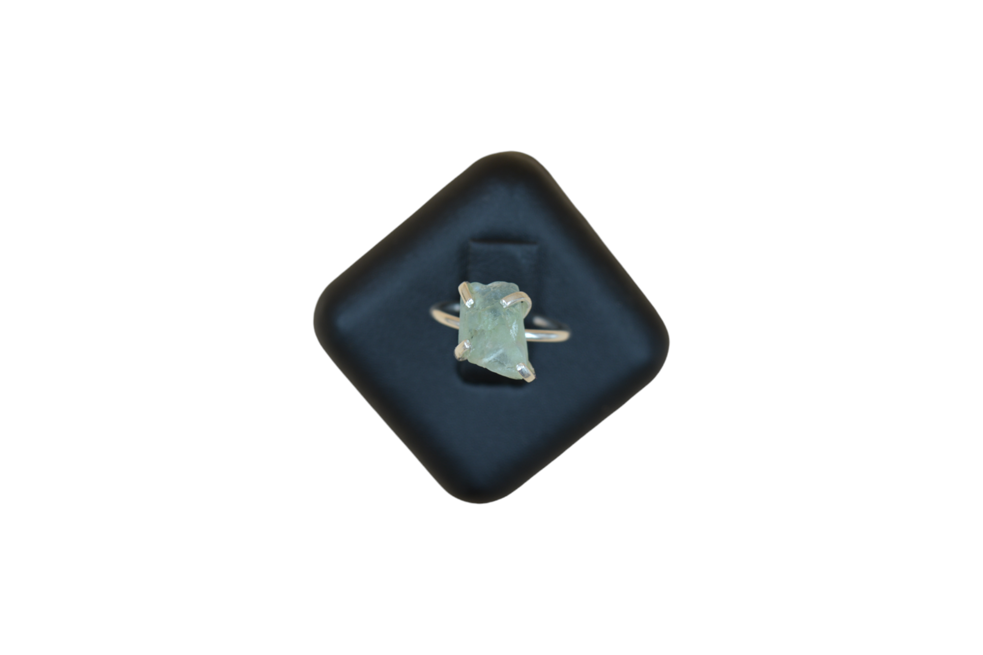 Amazonite Gemstone Rough Shape 925 Solid Sterling Silver Prong Setting Semiprecious Ring Silver Ring Fine Jewelry