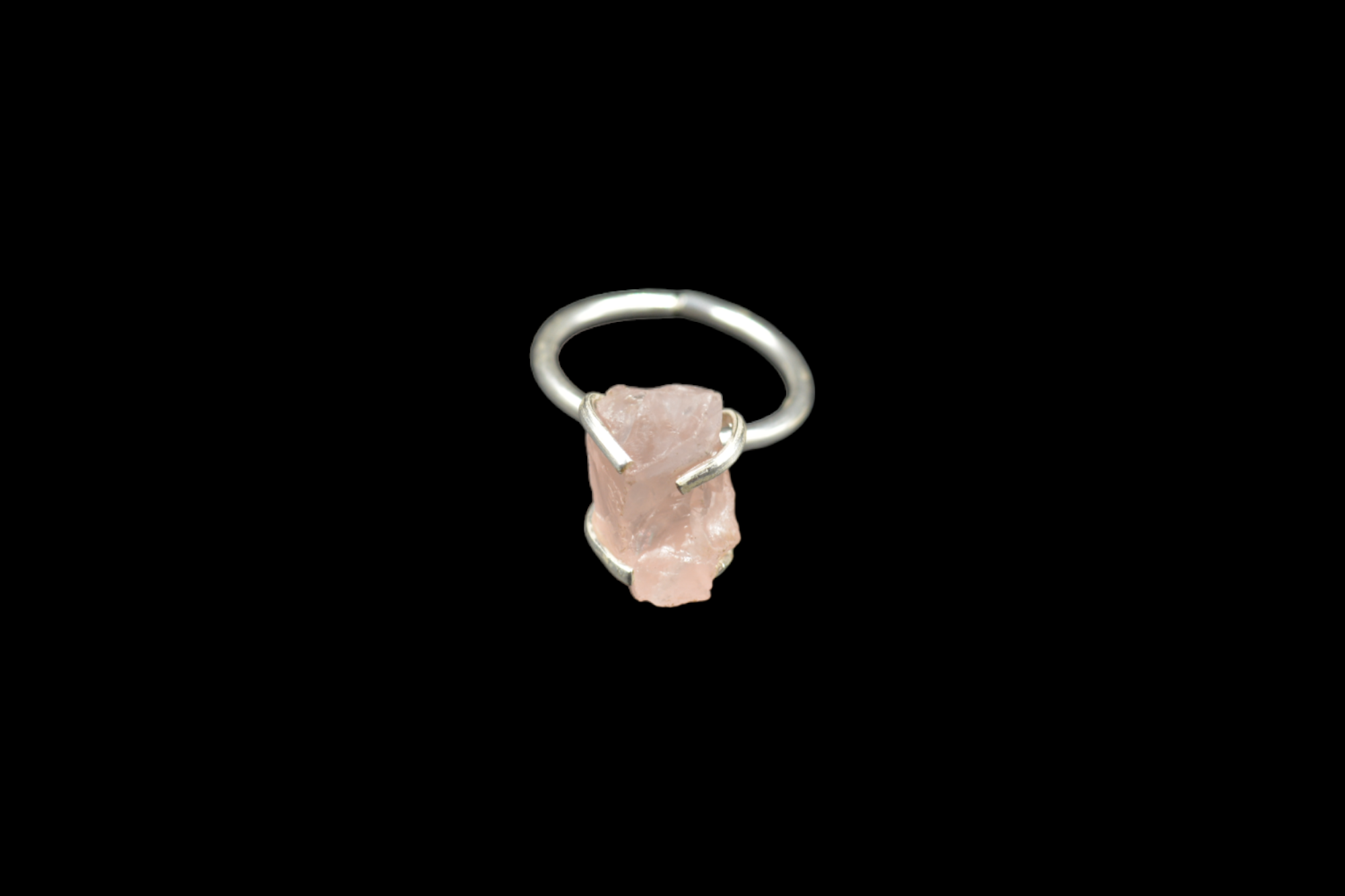 925 solid sterling silver Rose quartz ring from stone wholesale manufacturer at factory dealer price shop online now