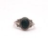 Handmade 925 Sterling Silver Oval Shape Natural Emerald Gemstone Ring, Wholesale Green Gemstone Ring For Manufacturer & Supplier