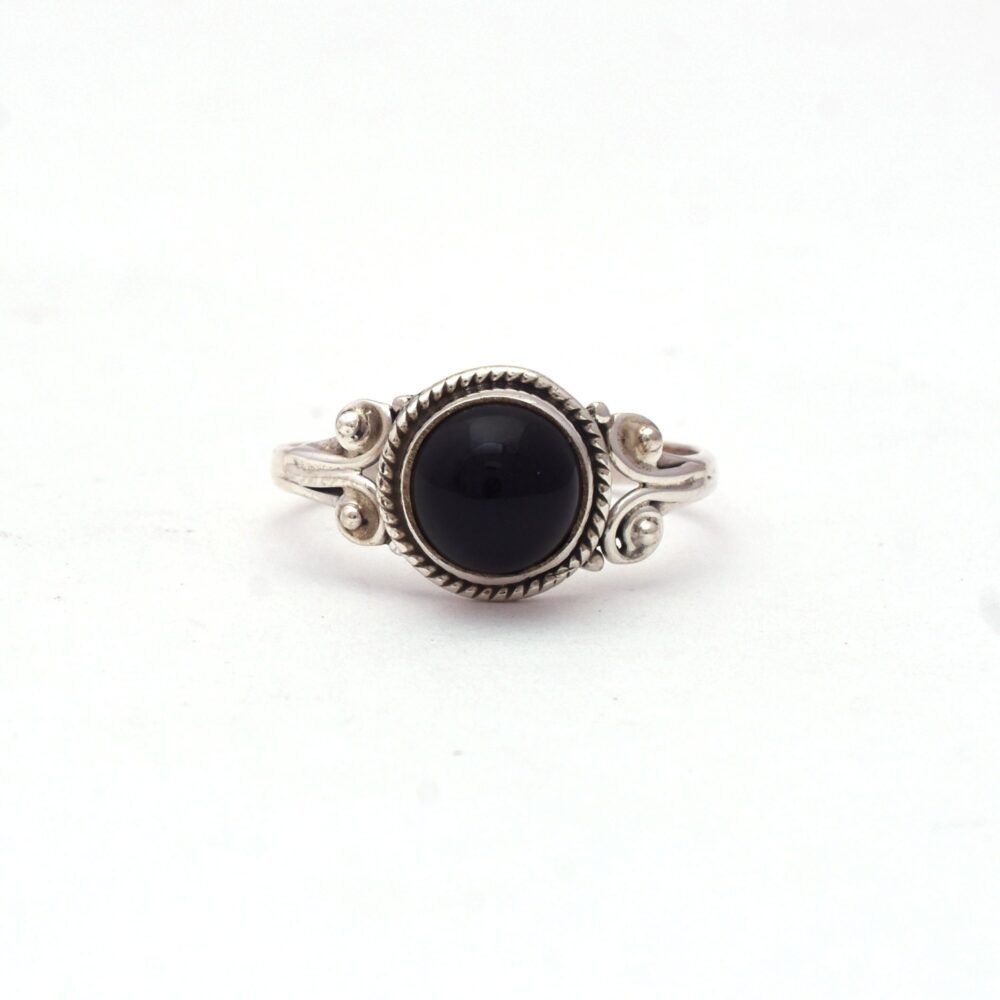 Black Onyx Boho Ring