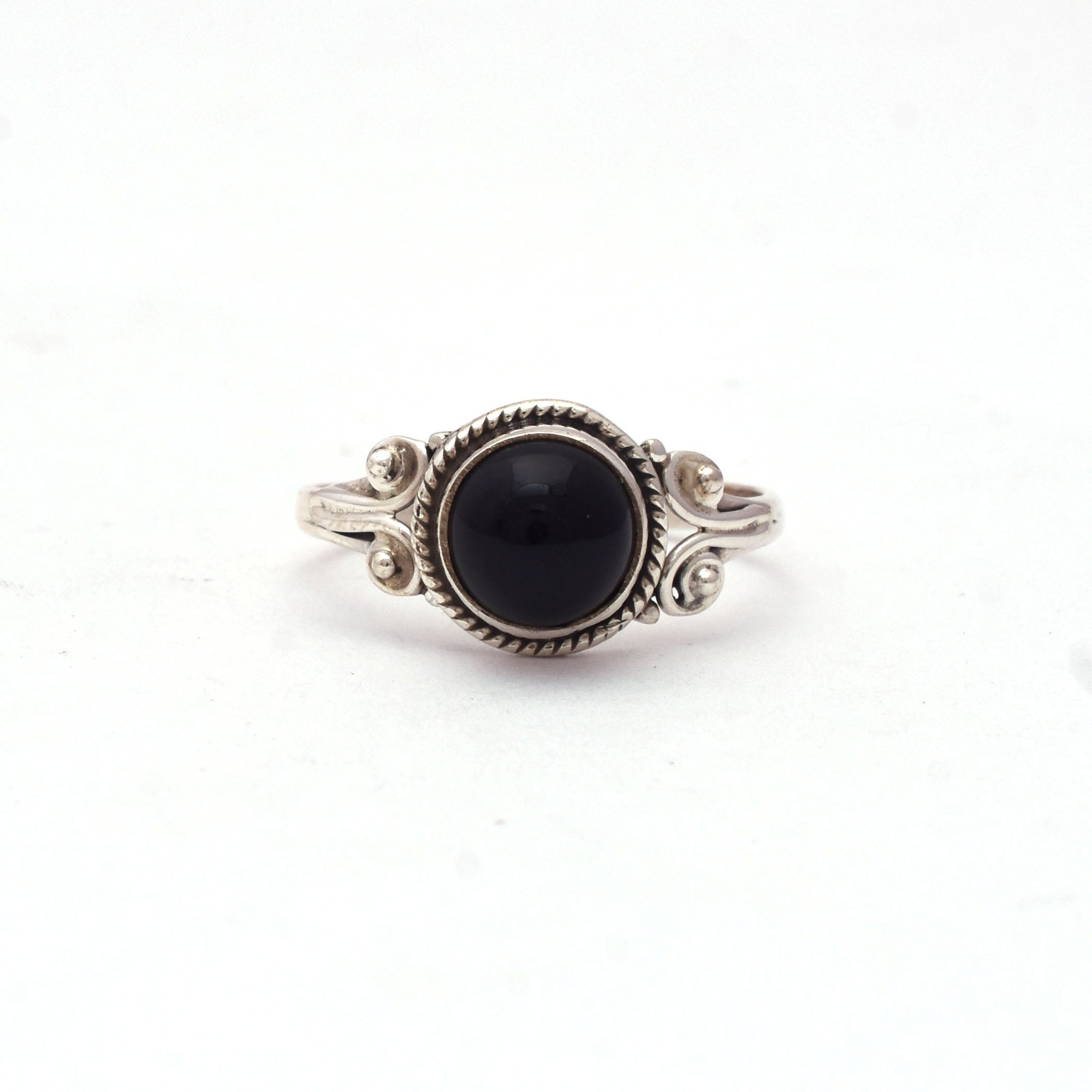 Black Onyx Boho Ring