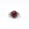 Red Garnet Boho Ring