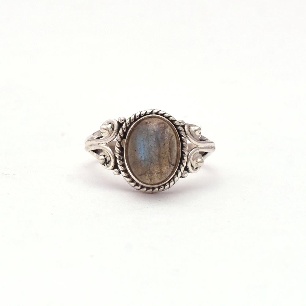 Labradorite Boho Ring