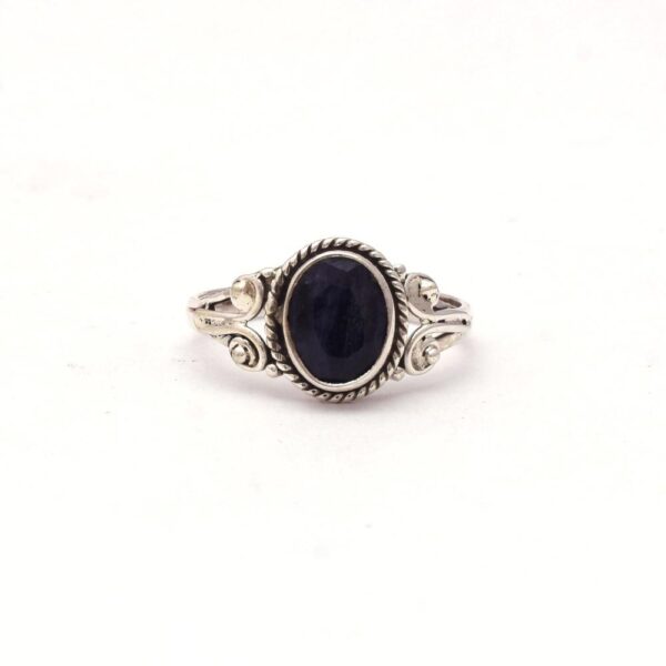 Blue Sapphire Boho Ring
