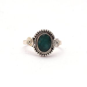 Emerald Boho Ring