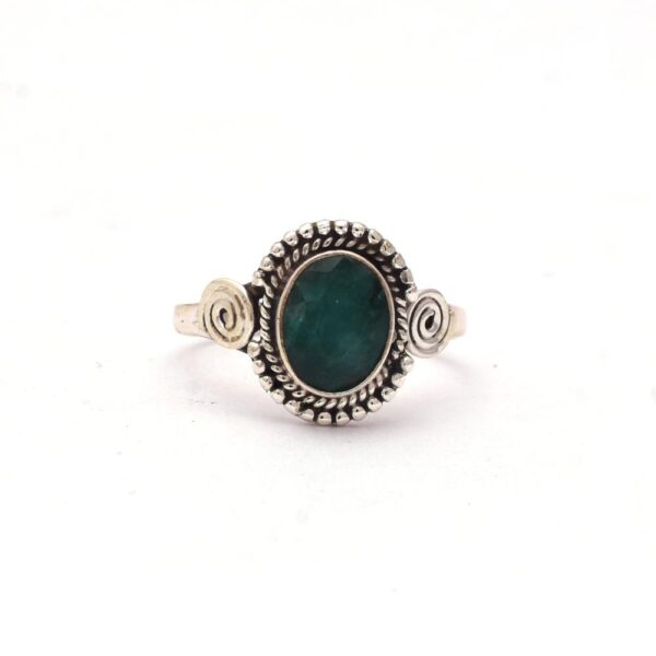 Emerald Boho Ring