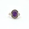 Amethyst Boho Ring
