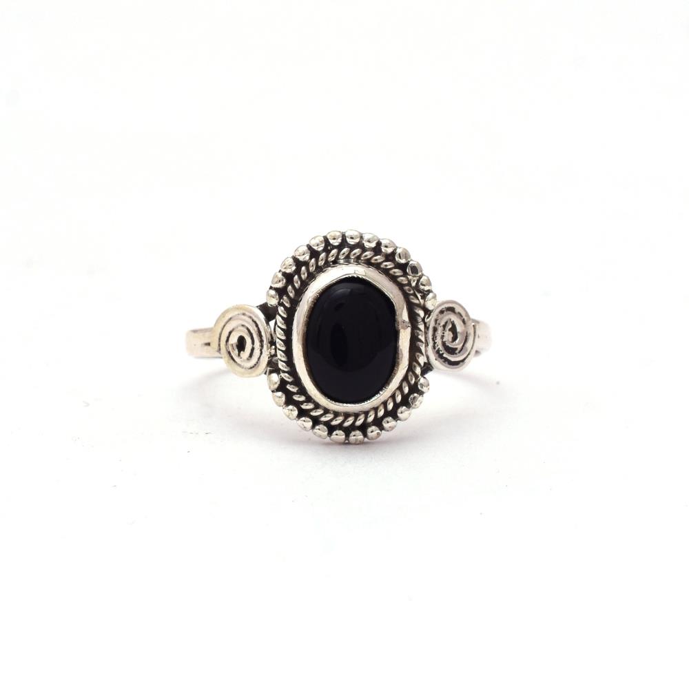 Black Onyx Boho Ring