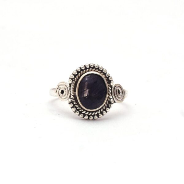 Blue Sapphire Boho Ring