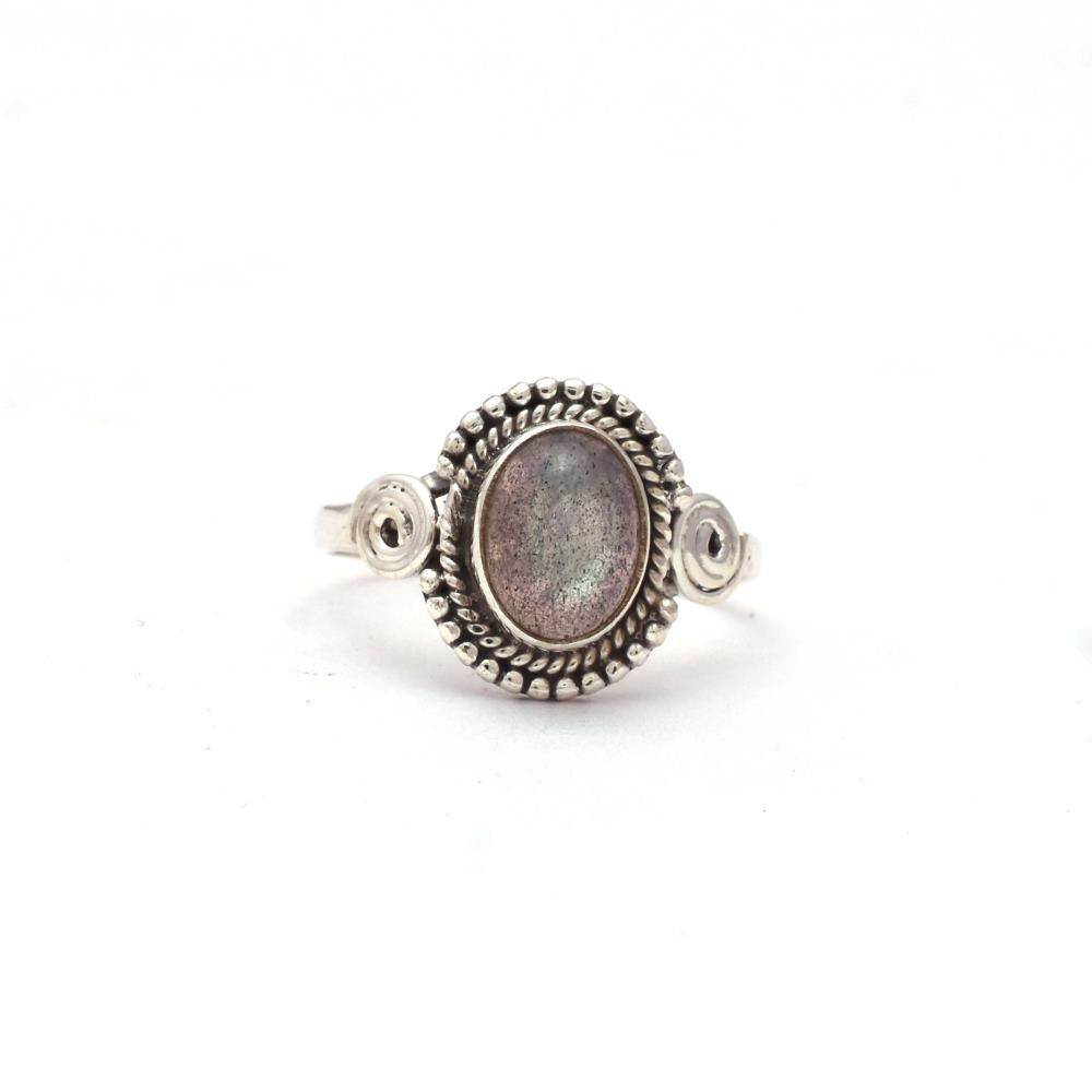 Labradorite Boho Ring