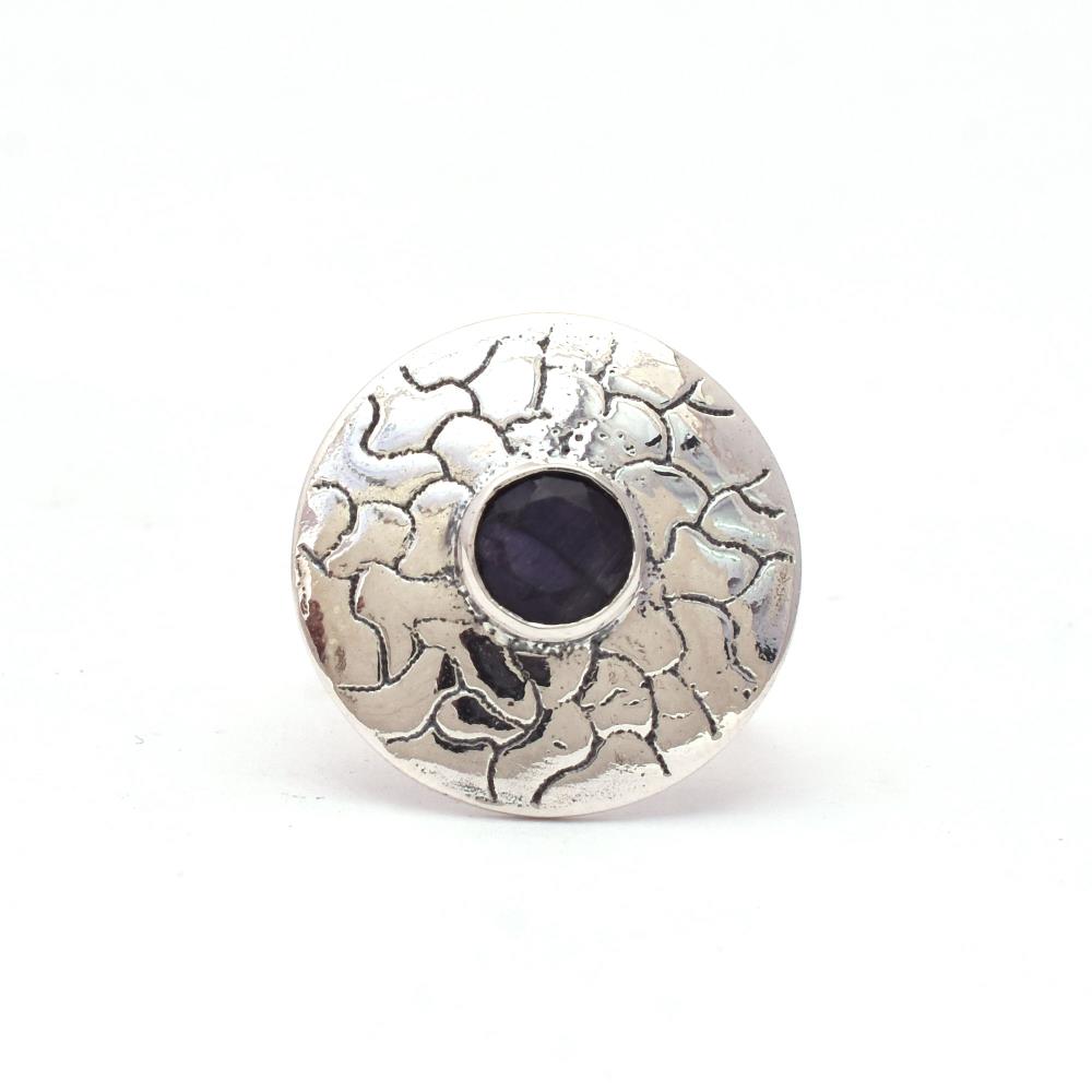 Blue Sapphire Boho Ring