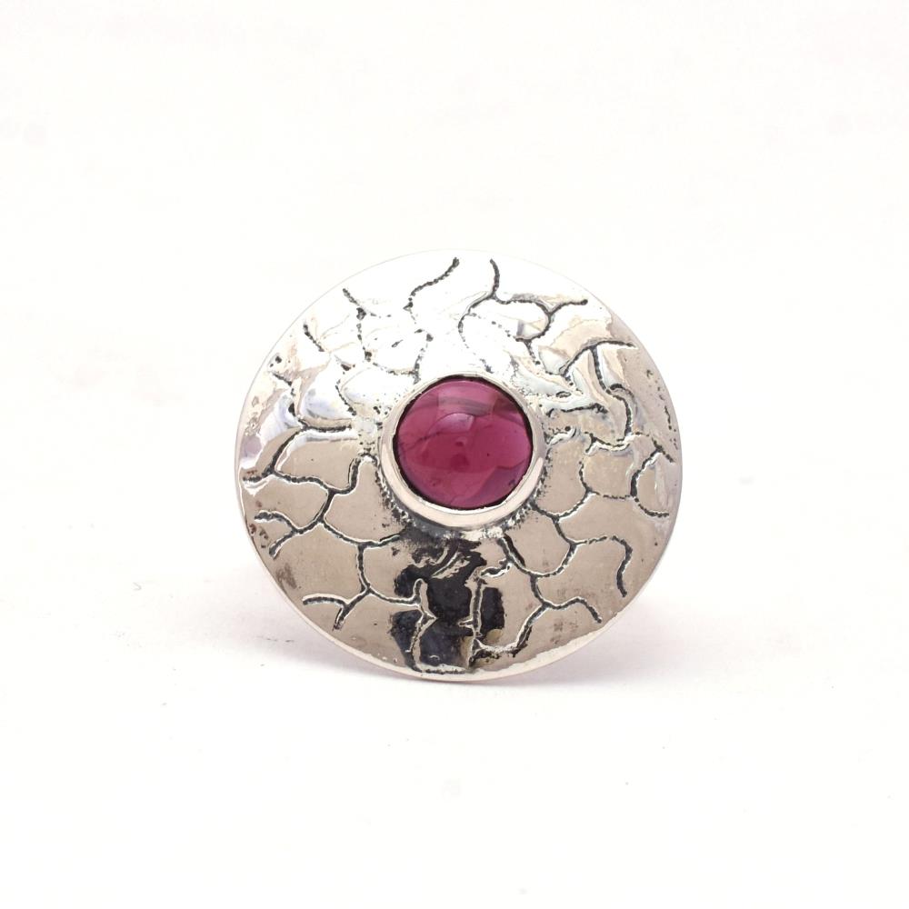 Red Garnet Boho Ring