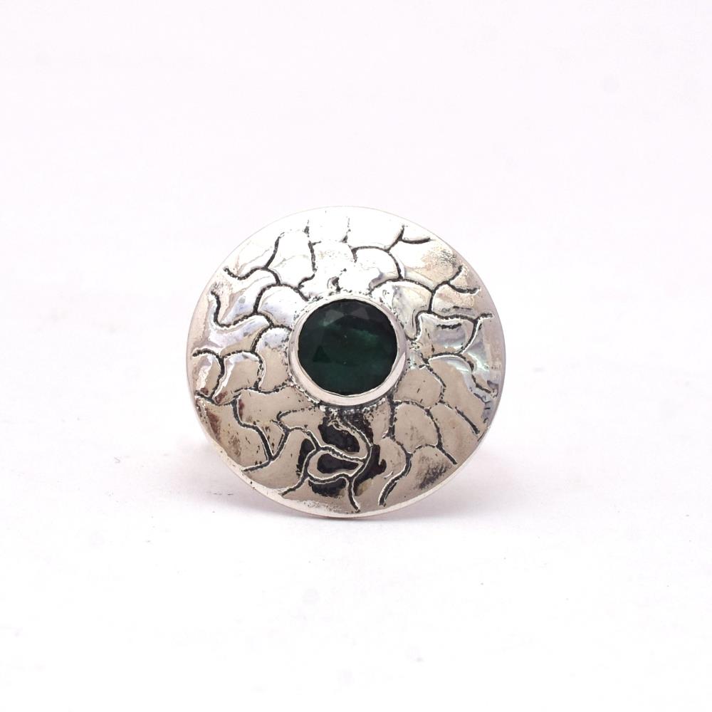 Emerald Boho Ring