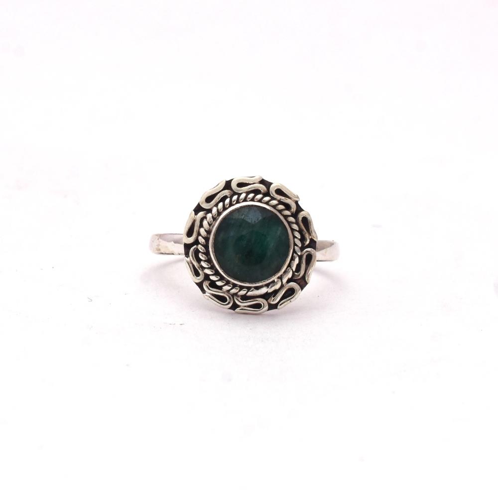 Emerald Boho Ring