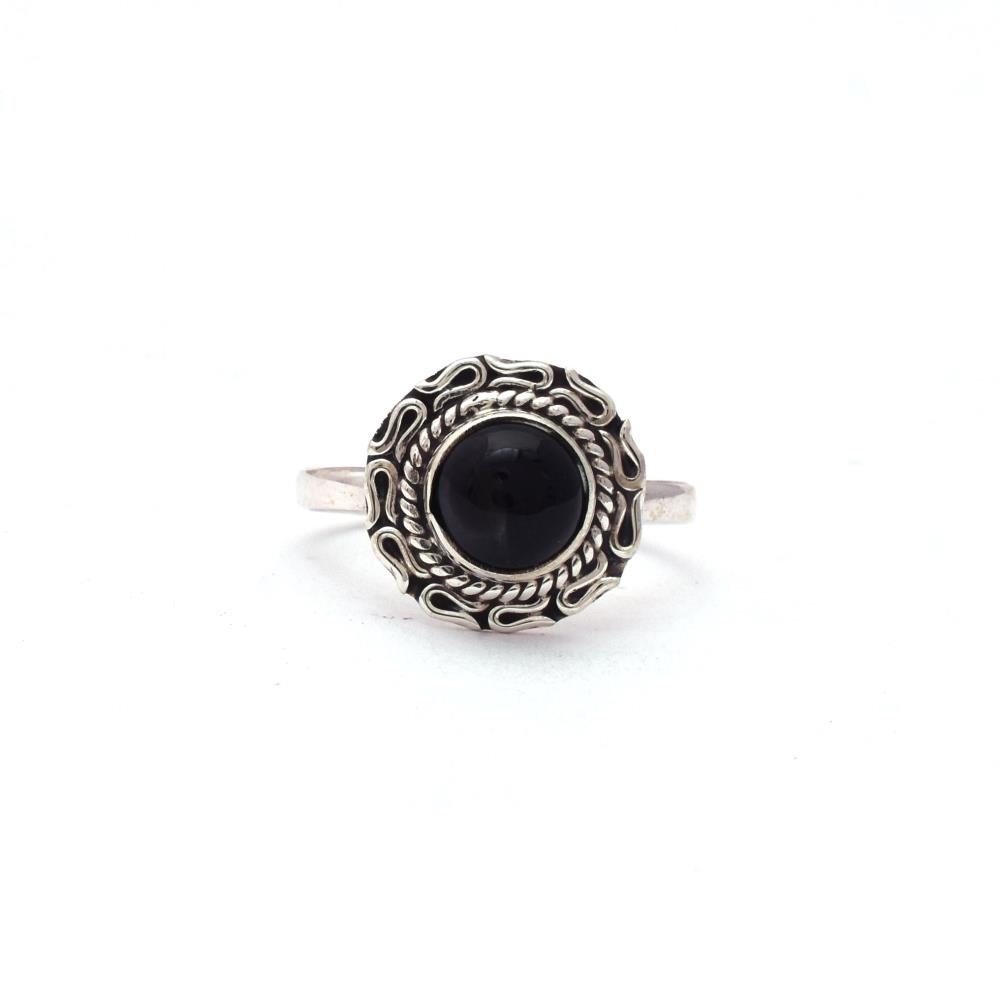 Black Onyx Boho Ring