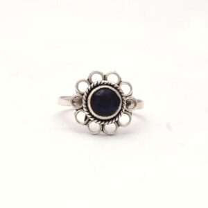 Blue Sapphire Boho Ring