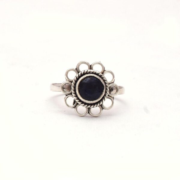 Blue Sapphire Boho Ring