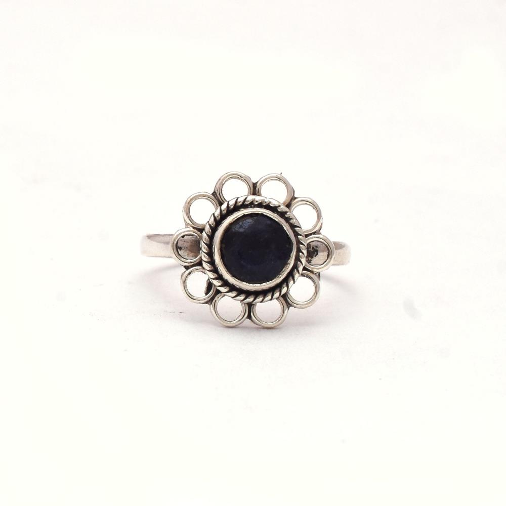 Blue Sapphire Boho Ring