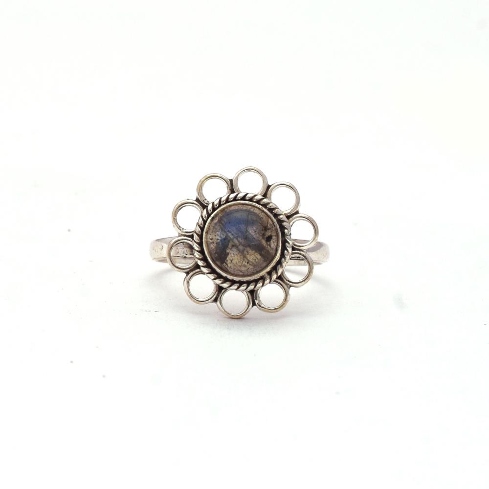 Labradorite Boho Ring